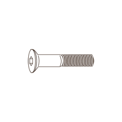 CHEMITOOL Hexagonal Countersunk Head Screw DIN 7991 M24X80 10.9 Without Finishing