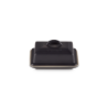Stoneware Butter Dish - Black Matte
