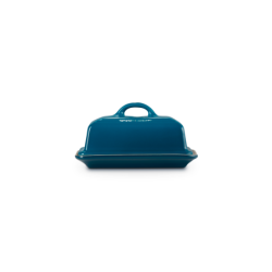 Stoneware Butter Dish - Deep Teal