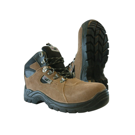 Bota de ante con puntera y plantilla de acero CHEMITOOL