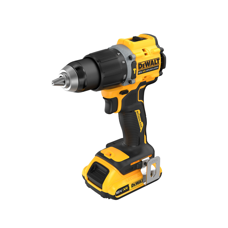 Berbequim Aparafusador Percussão XR 18V 74Nm Li-Ion 2Ah sem Escovas 13mm com Mala TSTAK DEWALT