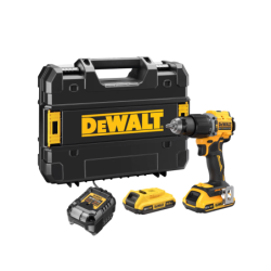 Berbequim Aparafusador Percussão XR 18V 74Nm Li-Ion 2Ah sem Escovas 13mm com Mala TSTAK DEWALT