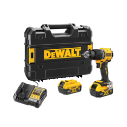 Berbequim Aparafusador Percussão XR 18V 74Nm Li-Ion 5Ah sem Escovas 13mm com mala TSTAK DEWALT