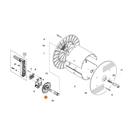 KRAENZLE 40325 Brake Disc for New Big Hose Reel