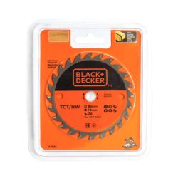 Lâmina de Serra Circular Ø85x10mm 24T BLACK DECKER