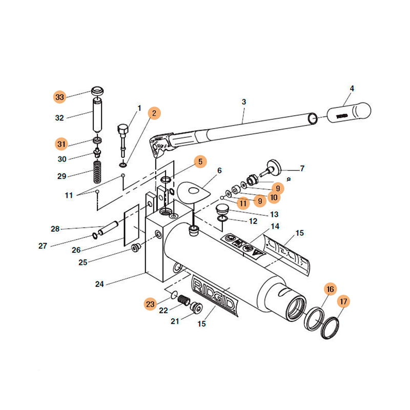Kit de Reparación HB382 38288 RIDGID