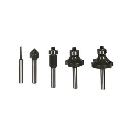 Caixa com 5 Fresas de Tupia 6mm RYOBI