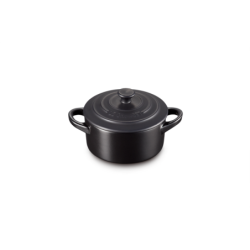 Mini Cocotte Redonda 10cm Negro Mate