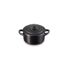 Mini Cocotte Redonda 10cm Preto Mate