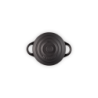 Mini Cocotte Redonda 10cm Negro Mate