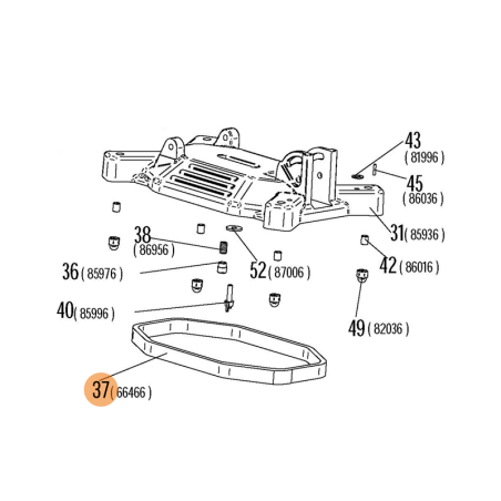Borracha Sobresselente para Base de Vácuo 66466 RIDGID