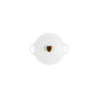Petite Casserole White with Gold Heart Knob - L'Amour