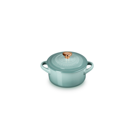 Mini Cocotte Sea Salt com Pega em Coração Dourado - L'Amour