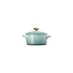 Mini Cocotte Sea Salt com Pega em Coração Dourado - L'Amour