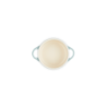 Petite Casserole Sea Salt with Gold Heart Knob - L'Amour