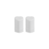 Set of Heart Salt and Pepper Shakers White - L'Amour