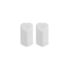 Set of Heart Salt and Pepper Shakers White - L'Amour