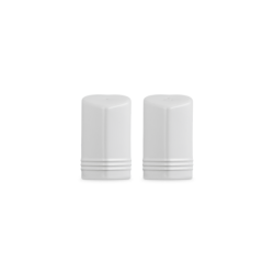 Set of Heart Salt and Pepper Shakers White - L'Amour