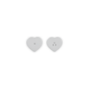 Set of Heart Salt and Pepper Shakers White - L'Amour