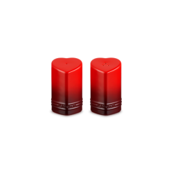 Set of Heart Salt and Pepper Shakers Cerise - L'Amour