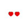Set of Heart Salt and Pepper Shakers Cerise - L'Amour