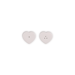 Set of Heart Salt and Pepper Shakers Shell Pink - L'Amour
