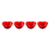 Set of 4 Mini Heart Bowls Cerise - L'Amour