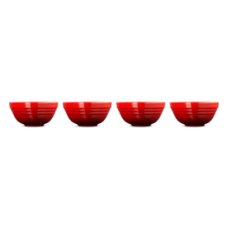 Set of 4 Mini Heart Bowls Cerise - L'Amour