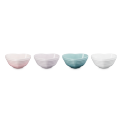 Set of 4 Mini Heart Bowls Multicolor - L'Amour