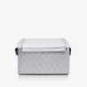 Storage Box with Lid Rhombus Light Grey - Storagebox M