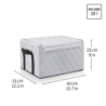 Caixa de Arrumação com Tampa Cinza Claro - Storagebox M