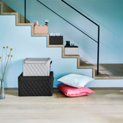 Caixa de Arrumação com Tampa Preto - Storagebox L