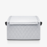 Storage Box with Lid Rhombus Light Grey - Storagebox L