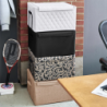 Caixa de Arrumação com Tampa Cinza Claro - Storagebox L