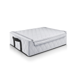 Storage Box with Lid Rhombus Light Grey - Storagebox Low