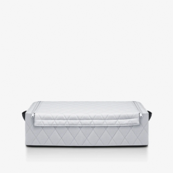 Storage Box with Lid Rhombus Light Grey - Storagebox Low