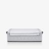 Storage Box with Lid Rhombus Light Grey - Storagebox Low