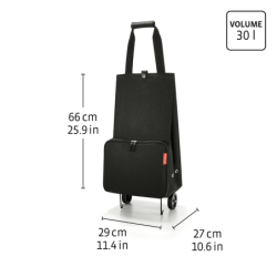 Trolley de Compras Dobrável Cinza Espinha de Peixe - Foldabletrolley