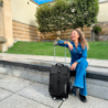 Trolley com Saco Enrolável Preto - Citycruiser