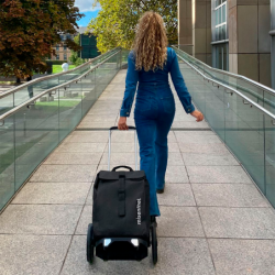Trolley con Bolsa Enrollable Negro - Citycruiser