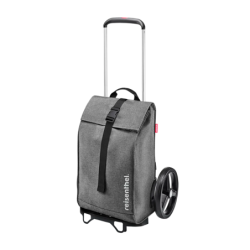 Shopping Trolley with Roll-Top Bag Twist Silver - Citycruiser