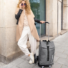 Shopping Trolley with Roll-Top Bag Twist Silver - Citycruiser
