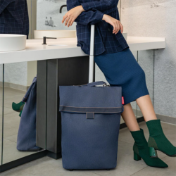 Shopping Trolley M Herringbone Dark Blue