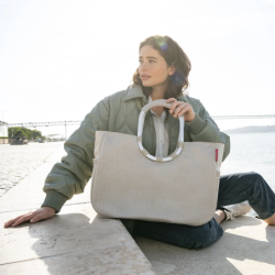 Bolsa para Compras L Areia Espinha de Peixe - Loopshopper