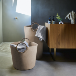 Cesto de Lavandaria com Pegas S Café Twist - Loophome