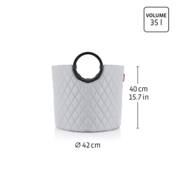 Cesto de Lavandaria com Pegas S Café Twist - Loophome