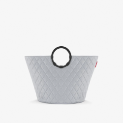 Laundry Bag with Handles Rhombus Light Grey - Loophome