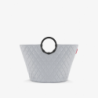 Laundry Bag with Handles Rhombus Light Grey - Loophome