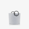 Laundry Bag with Handles Rhombus Light Grey - Loophome