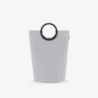 Laundry Bag M with Handles Rhombus Black - Loophome